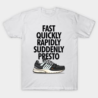 Presto OW Black Retro Sneaker T-Shirt